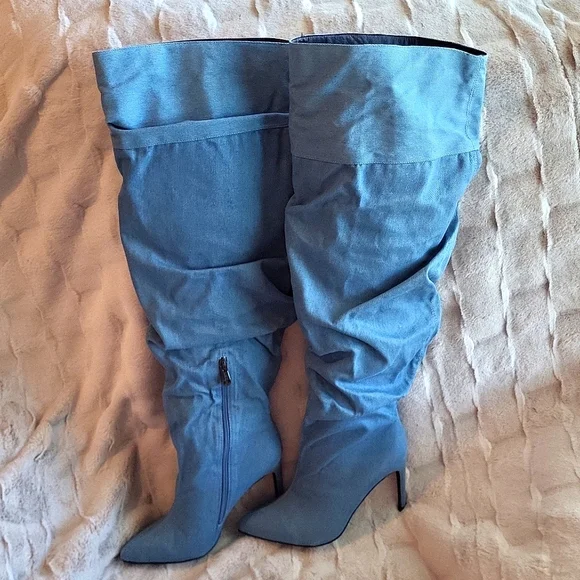 🔥🩷⚡Cape Robbin Kitana Thigh High Fire Boots - Picture 8 of 16